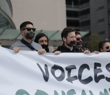 Voices Unheard protest image